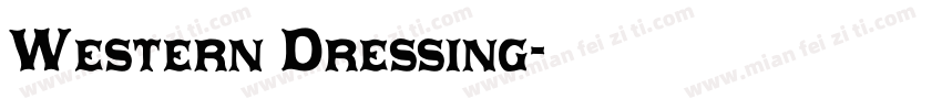 Western Dressing字体转换
